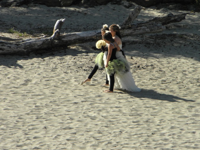 Beach Bride at Proposal Rock, Neskowin, Oregon