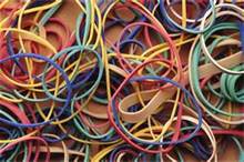 assorted rubber bands
